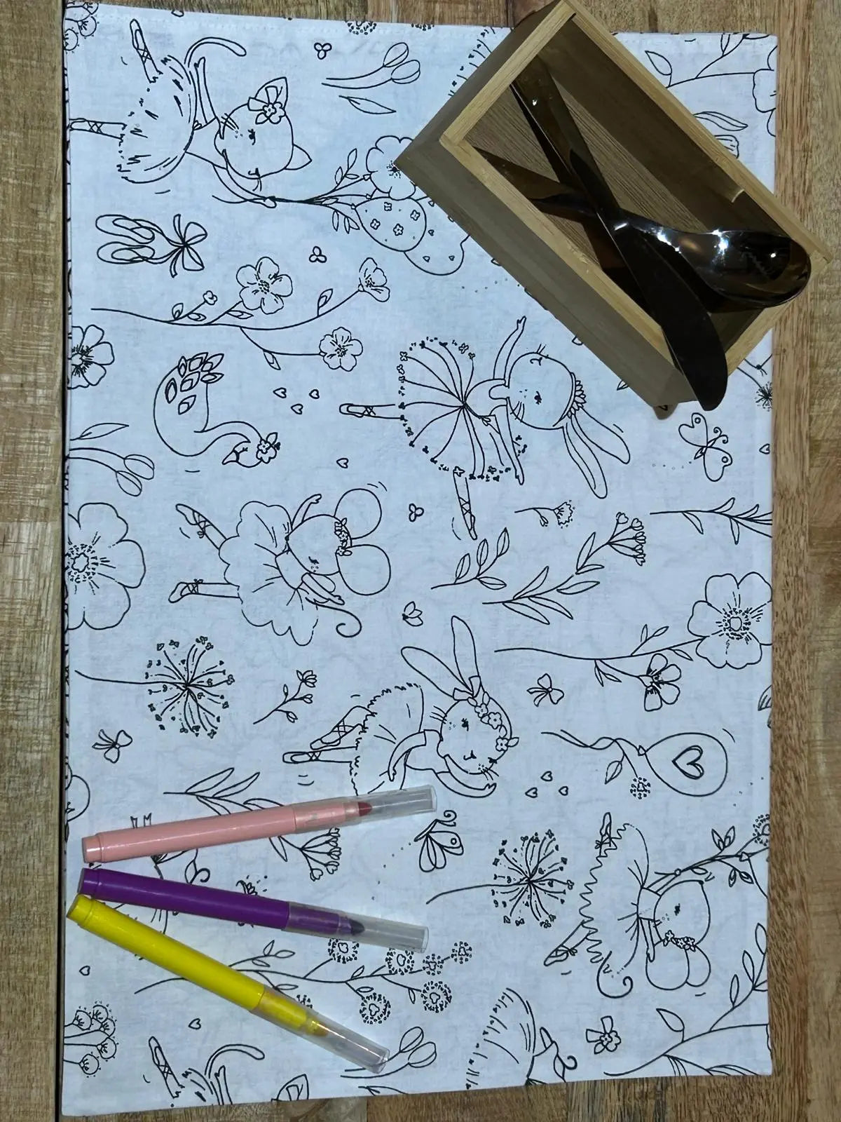 Set de table à colorier Maison Airelle