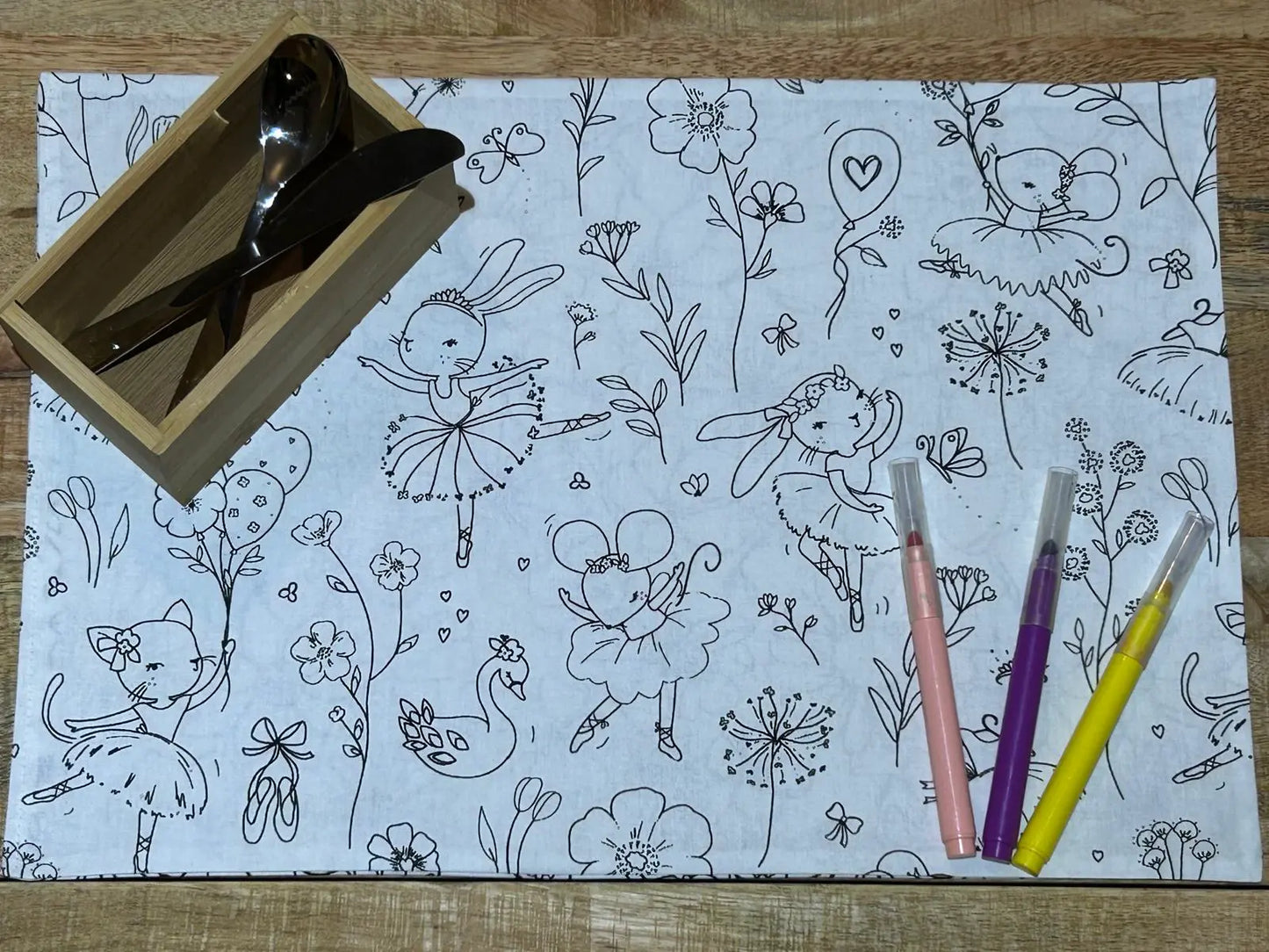 Set de table à colorier Maison Airelle
