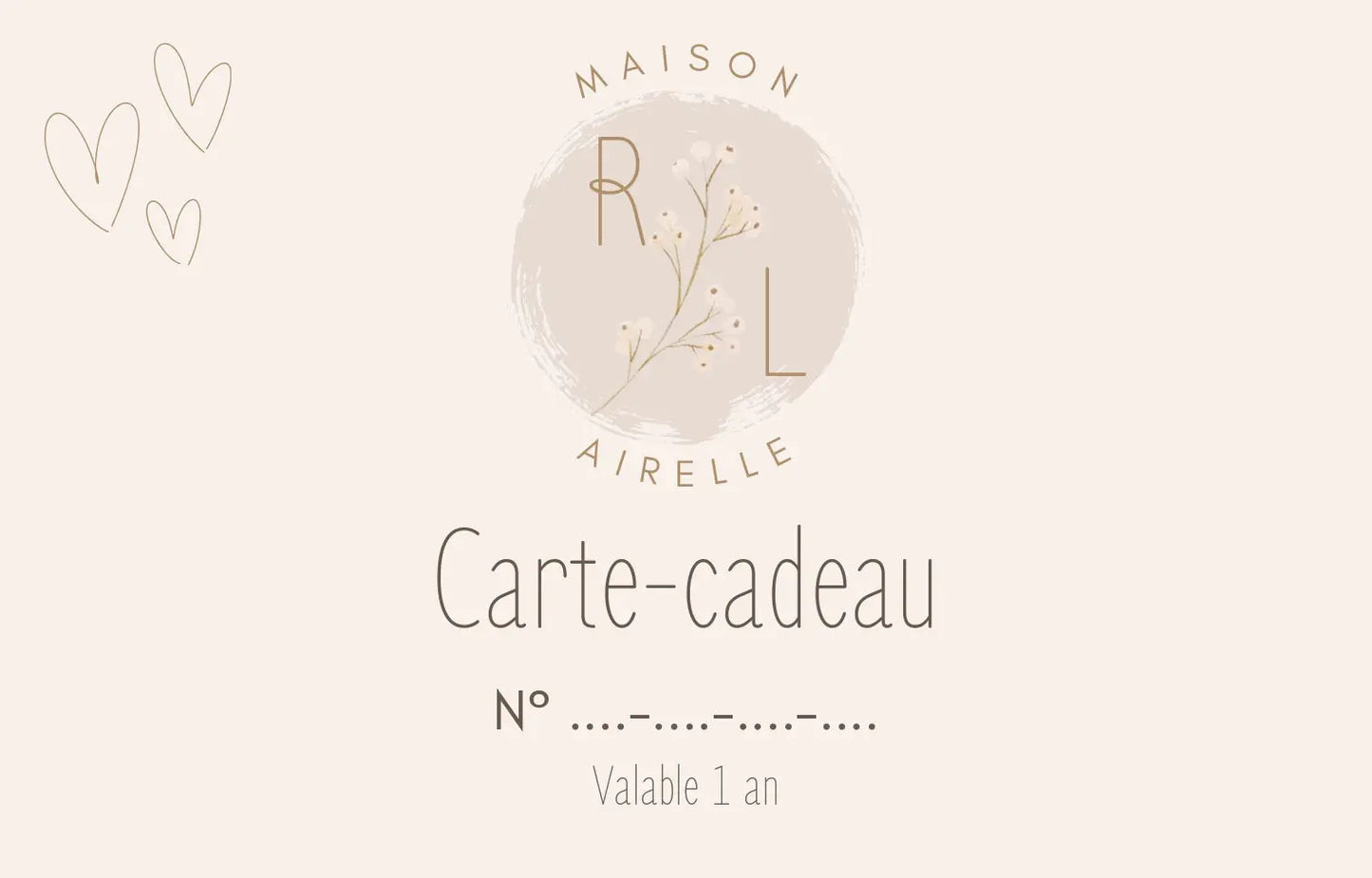 Carte-cadeau Maison Airelle Maison Airelle